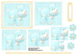Cute Blue Rhino Pyramids