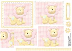 Cute Pink & Yellow Lion Pyramids