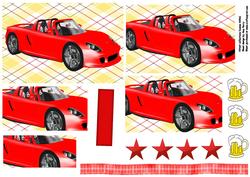 Lovely Red Car Pyramid