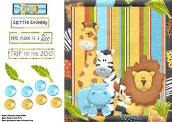 Jungle Animals Card Topper
