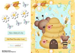 Cute Bumble Bee Bears Topper