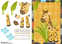Lovely Giraffe in a Jungle Frame