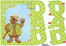 Fishing Bear Dad Card