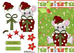Cute Little Santa Christmas Mouse
