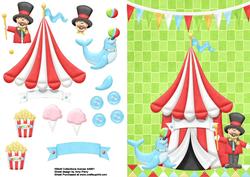 Circus Tent with Ring Leader & Seal