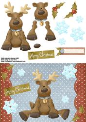 Cute Reindeer Sitting Down