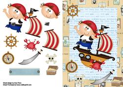 Ah-hoy Pirate with His Ship