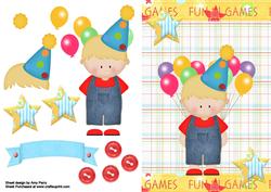 Lovely Birthday Boy with Balloons