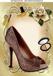 Lovely Chocolate Shoe & Make Up A4