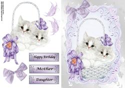 Cute Kittens in Basket