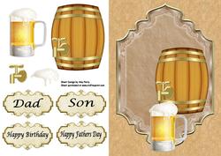 Pint of Beer & Beer Barrel