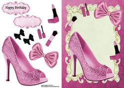 Hot Pink Shoe & Make Up