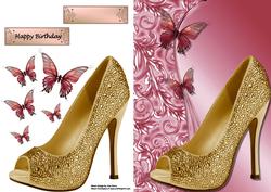 Gold Sparkle Shoe