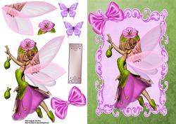 Lovely Pink & Green Fairy