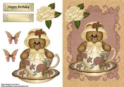 Cute Teddy Bear in Cup