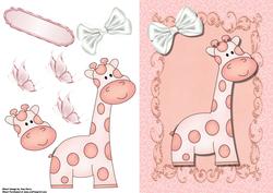 Lovely Pink Giraffe