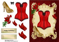 Red Basque & Gold Shoe