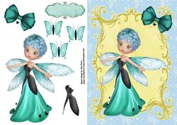 Lovely Teal Fairy