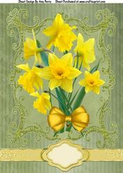 Lovely Bouquet of Daffodils A4