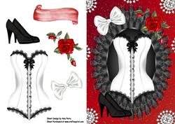 Ladies Gothic Basque & Shoes