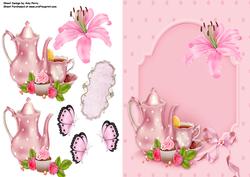 Pretty Pink Polka Dot Tea Set