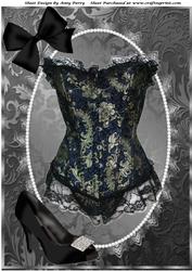 Lovely Gothic Basque & Shoes A4