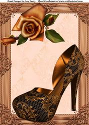 Lovely Copper & Black Shoe A4