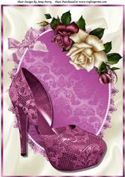 Beautiful Deep Pink Shoe A4