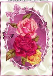 Beautiful Multicoloured Roses A4