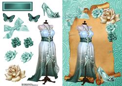 Beautiful Aqua Dress & Shoes