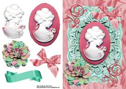 Lovely Coral Pink Cameo