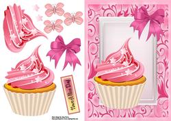 Scrummy Strawberry Cupcake