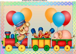Lovely Jungle Train A4