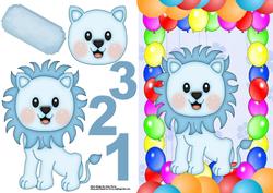 Cute Birthday Boy Lion