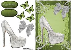 Beautiful Silver Sparkle Shoe