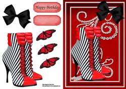 Lovely Stripe Boot's