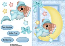 Lovely Blue Angel Bear