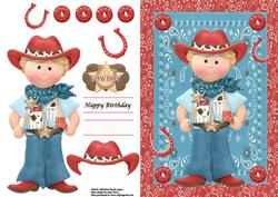 Cowboy in Blue Frame