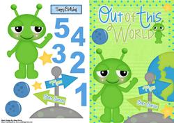 Little Green Alien Out of This World