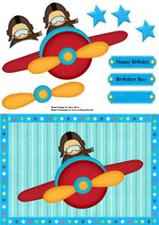 Little Boy Flying a Aeroplane