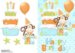Lovely Happy Birthday Monkey