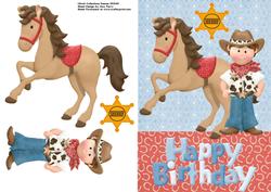 Lovely Cow Boy & His Horse