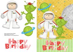 Astronaut & Cheeky Alien