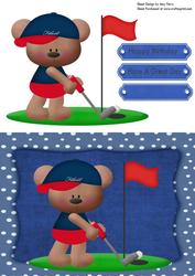 Lovely Golfing Bear