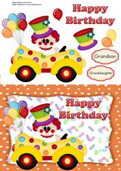 Funny Clown in Clown Car