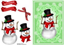 Lovely Red Snowman
