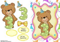 Happy 3rd Birthday Bear