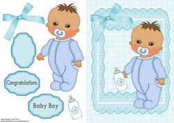 Lovely Baby Boy Clutching His Bottle
