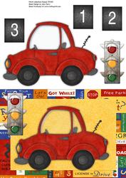 Beep Beep! Red Birthday Car