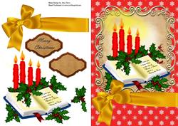 Open Book with Candles